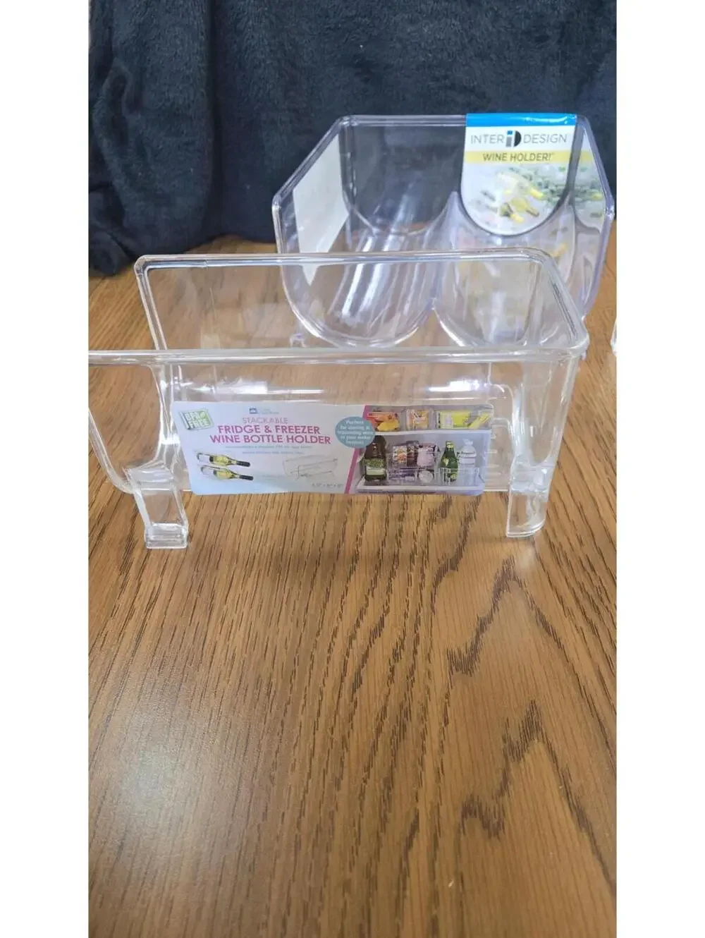 Clear Acrylic Wine Holder / Fridge & Freezer Wine Bottle Holder